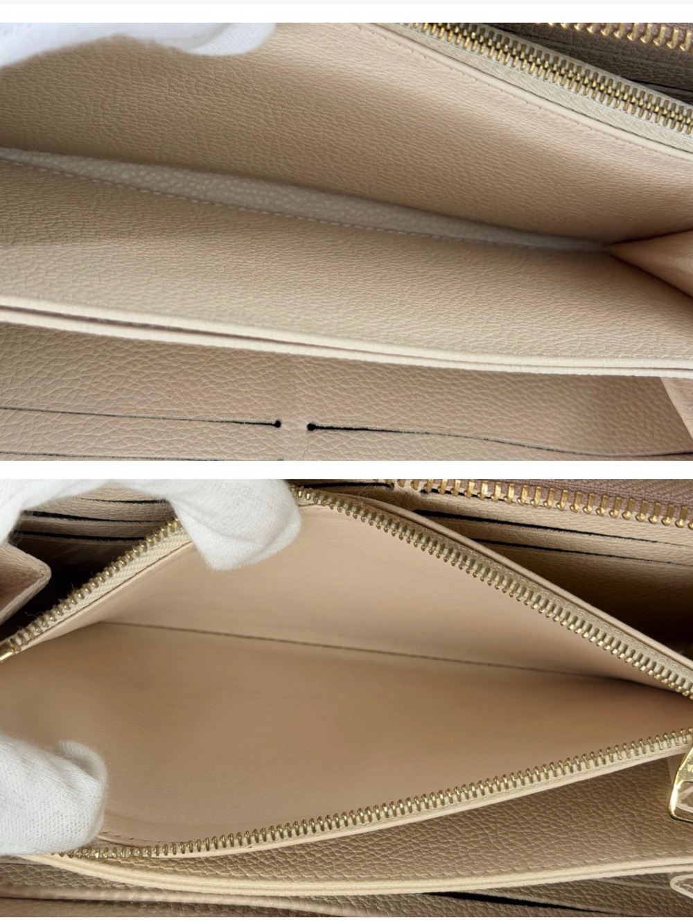 Louis Vuitton Bi Color Empriente Zippy Wallet Cream/Mauve Full Set w/Entrupy COA - Picture 13 of 16
